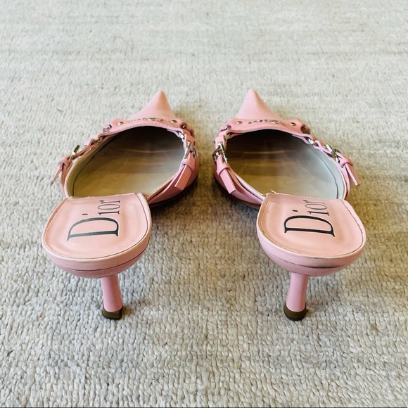 SOLD - Dior Logo Kitten Heels - Picture 5 of 7